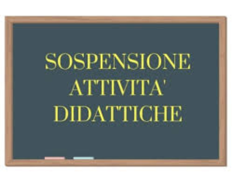 Sospensione attività didattiche 1-3 novembre 2023